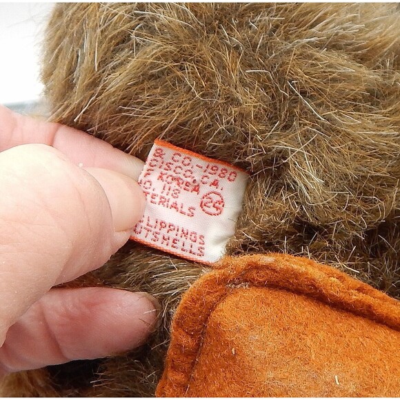 Vintage R Dakin Owlbert Owl Plush 28-1039 Brown Bird Stuffed Toy Animal 1980 Tag - Picture 8 of 11